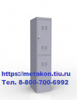 Металлический шкаф для раздевалок и спецодежды шр-12L400 (в комплекте проушина под навесной замок)